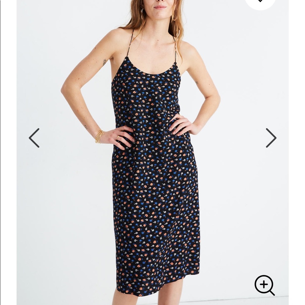 Madewell floral slip dress